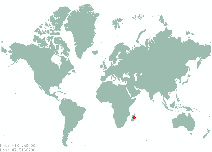 Merimandroso in world map